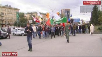 В Новосибирске состоялась акция протеста объединенной оппозиции