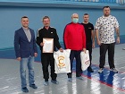 Павел Горшков поздравил победителей чемпионата Первомайского района по мини-футболу