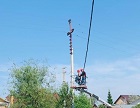 Антон Бурмистров помог жителям округа добиться замены старого столба линии электропередач