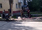 На округе Антона Бурмистрова начали благоустраивать дорогу к пешеходному переходу