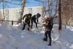 Яростный студотряд: «Снежный десант» в Первомайском районе
