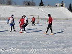 Турниры по хоккею в валенках и мини-футболу на снегу состоялись в Первомайском районе Новосибирска