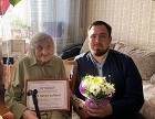 Депутат Георгий Андреев поздравил жительницу Дзержинского района со 100-летним юбилеем 