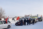 «С днем рождения, народная армия!»: В Кранозерке провели автопробег в годовщину Красной Армии