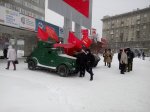 Коммунисты Заельцовского местного отделения КПРФ провели памятный митинг,  посвященный  Дню Советской Армии и Военно-Морского Флота.    