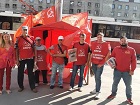 Ленинский райком КПРФ провел пикет на площади Маркса в поддержку кандидата в губернаторы Романа Яковлева