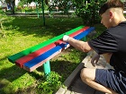Помощники депутата Виталия Быкова обновили детскую площадку