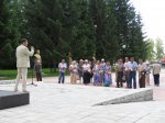 Автопробег КПРФ-2016: Коммунисты возложили цветы к Монументу погибших в Великой Отечественной войне в городе Болотное