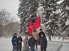 Коммунисты Дзержинского райкома возложили цветы к памятнику Ф.Э.Дзержинского