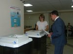 Андрей Жирнов проголосовал на выборах в Госдуму и Горсовет Новосибирска