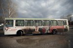 В Новосибирске с автобуса исчезли портреты Сталина