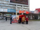 Коммунисты Заельцовки провели пикеты в честь Дня космонавтики