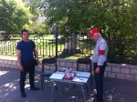 Заельцовские коммунисты проводят пикеты в поддержку Сергея Клестова