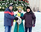Анатолий Локоть принял участие в праздничных мероприятиях в Октябрьском районе