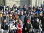 На снег! Анатолий Локоть поприветствовал участников акции «Снежный десант — Новосибирск»