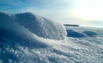 В Искитиме завалило снегом памятник Ленину